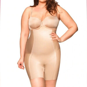 Body Hush BH1507MS Glamour Most Wanted High Waist Thigh Control Sz 2X Tan/Beige